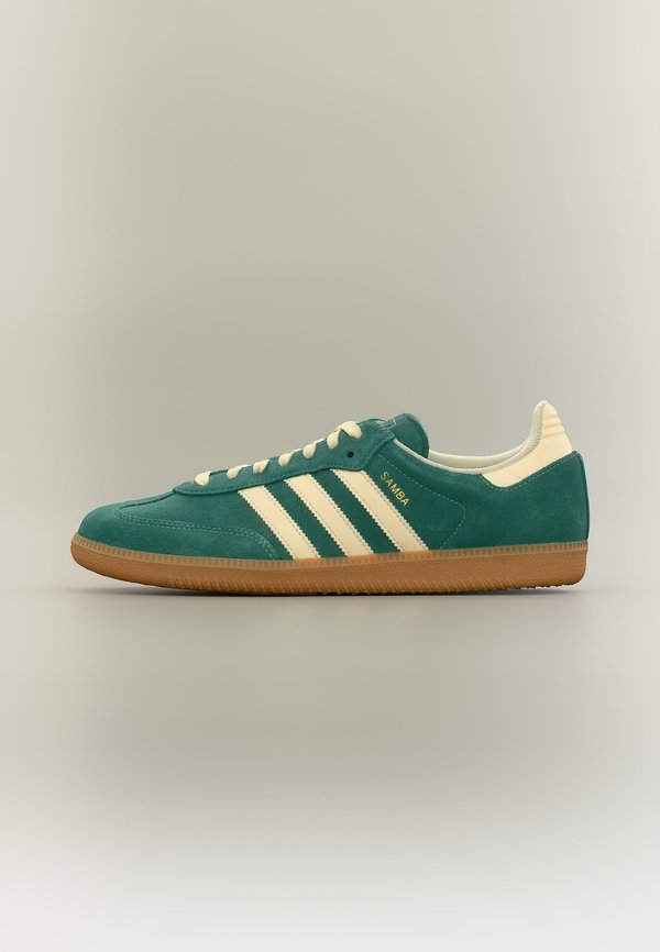 adidas Originals SAMBA OG UNISEX - Trainers - collegiate green/warm vanilla