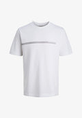 Jack & Jones JCOFUSION CHEST BRAND TEE SS CREW SN - Print T-shirt - bright white