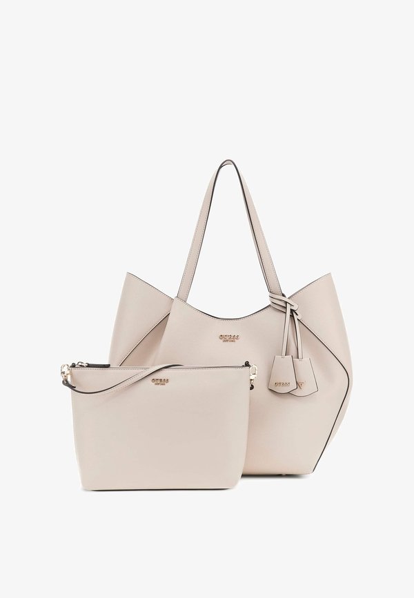 Guess AMORETTE 2 IN 1 TOTE - Tote bag - beige