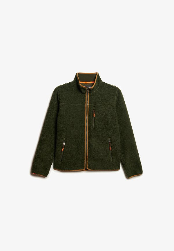 Superdry & Co FULL ZIP  - Fleece jacket - surplus goods olive green
