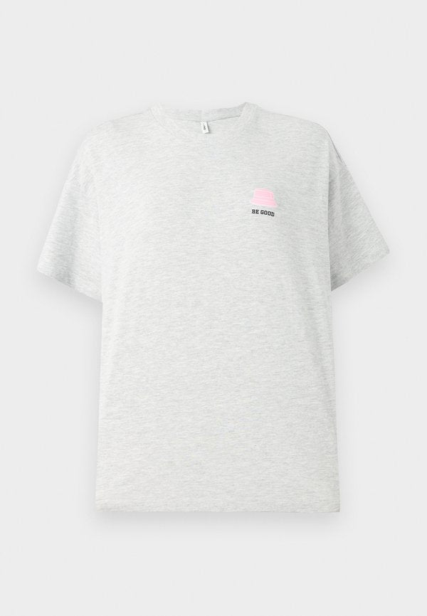 ONLY ONLVIVVI - Print T-shirt - light grey