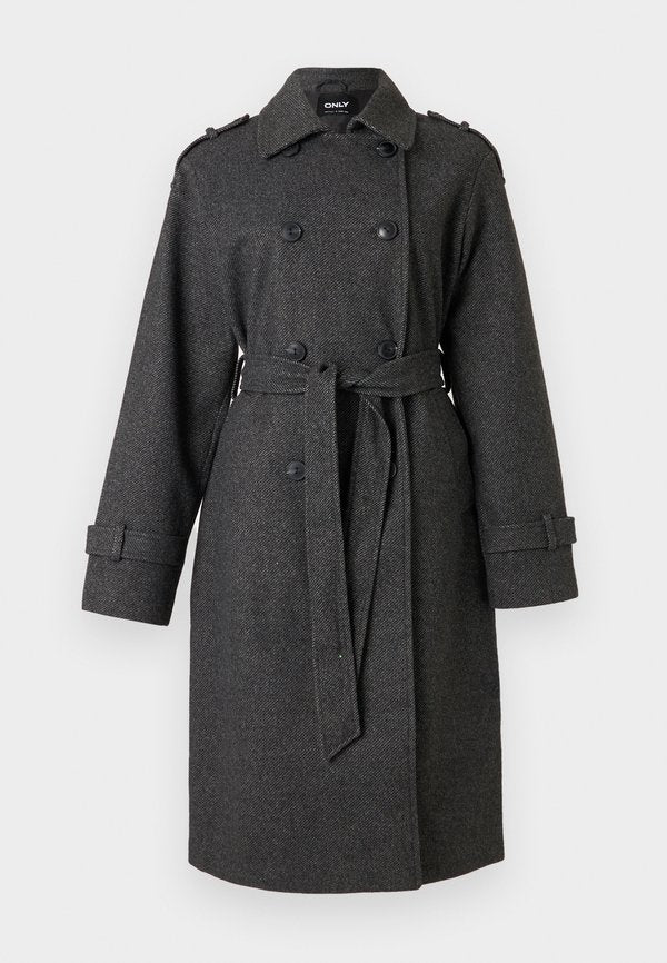 ONLY ONLASTA - Trenchcoat - dark grey melange