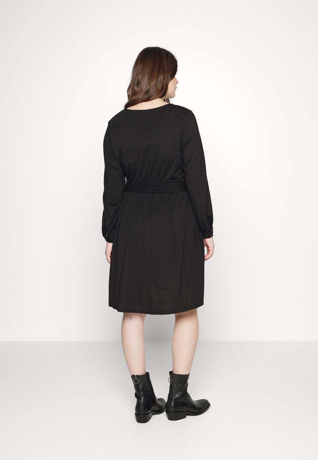 EVOKED VILA VINIMO V NECK BELT DRESS