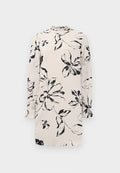 Vero Moda VMGINAS BETINE SHORT DRESS - Day dress - pumice stone
