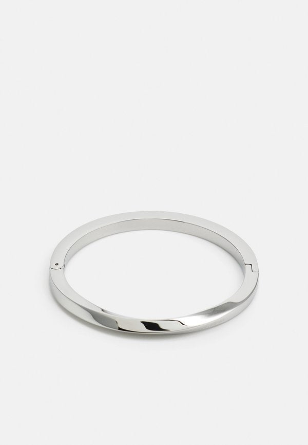 Calvin Klein POLISHED HINGED BANGLE BRACELET - Bracelet - silver-coloured