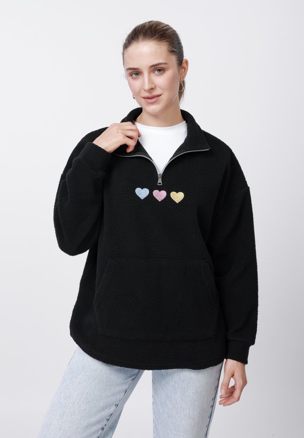 Even&Odd TEDDY QUARTER ZIP SWEATER