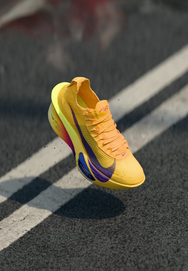 Nike Performance AIR ZOOM ALPHAFLY NEXT% 3 - Road running shoes - laser orange/indigo burst/citron pulse/volt ice/vivid purple/sapphire
