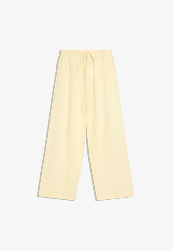 Bershka Trousers - yellow