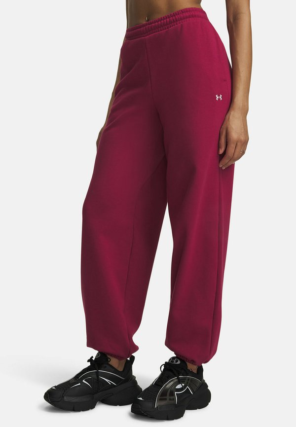Under Armour ICON FLEECE GYM - Tracksuit bottoms - claret
