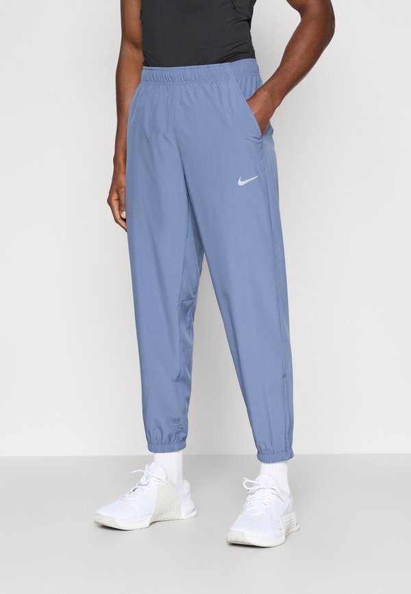 Nike Performance FORM - Tracksuit bottoms - diffused blue/black/reflective silver-coloured