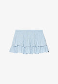 Superdry & Co SUPERDRY PRINTED TIERED MINI SKIRT.. - Mini skirt - blue fog daisy hearts