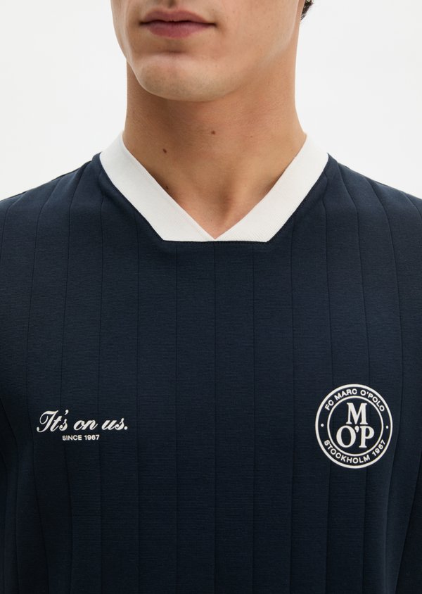 Marc O'Polo MOP CLUB '67 FOOTBALL TRICOT SHIRT, RIB
