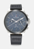 Tommy Hilfiger CLASSIC - Watch - black/blue