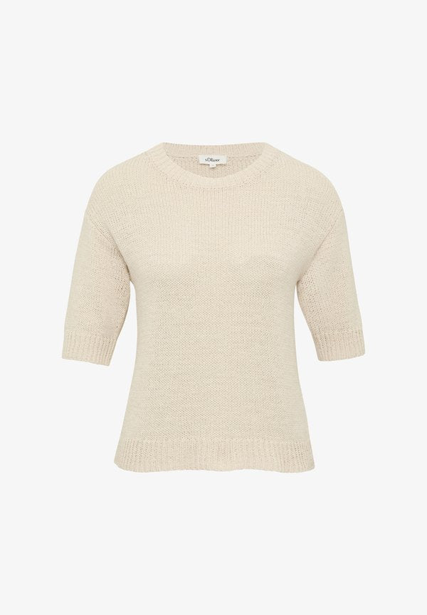 s.Oliver MIT 3/4-ÄRMELN - Jumper - beige