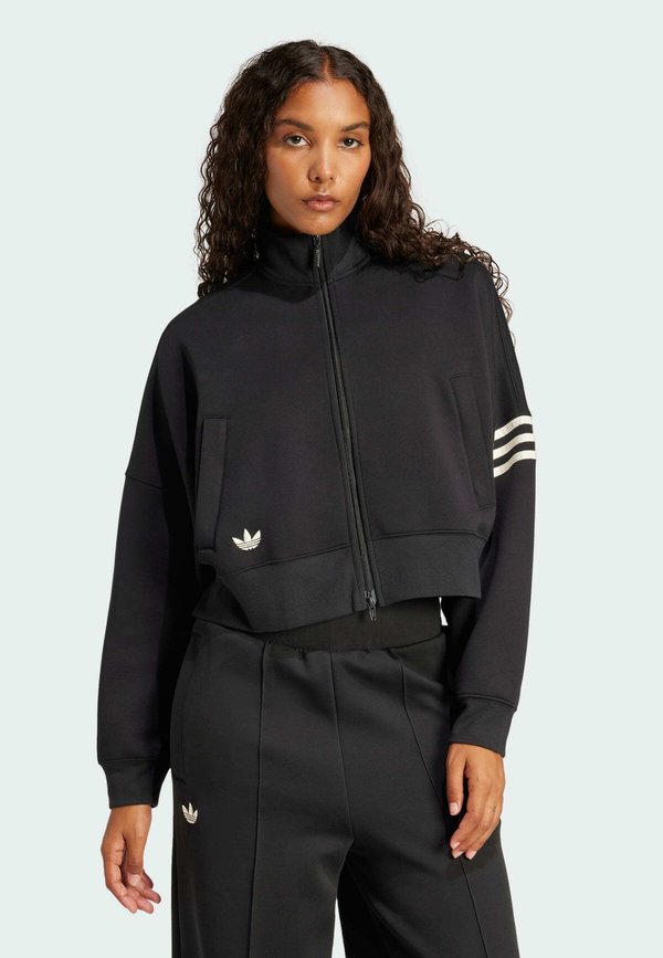 adidas Originals NEUCLASSICS TRACK - Zip-up sweatshirt - black/cream white