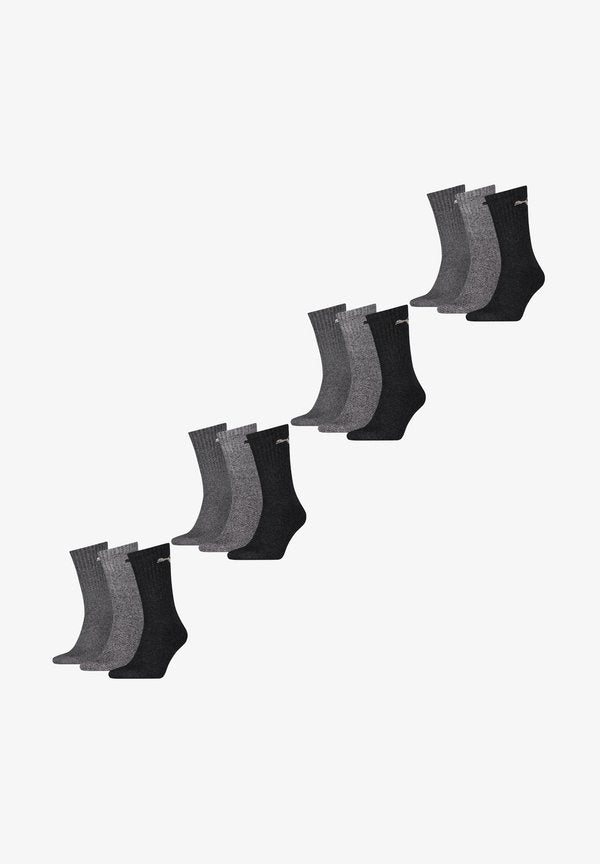 Puma CREW 12 PACK - Socks - paar anthracite grey