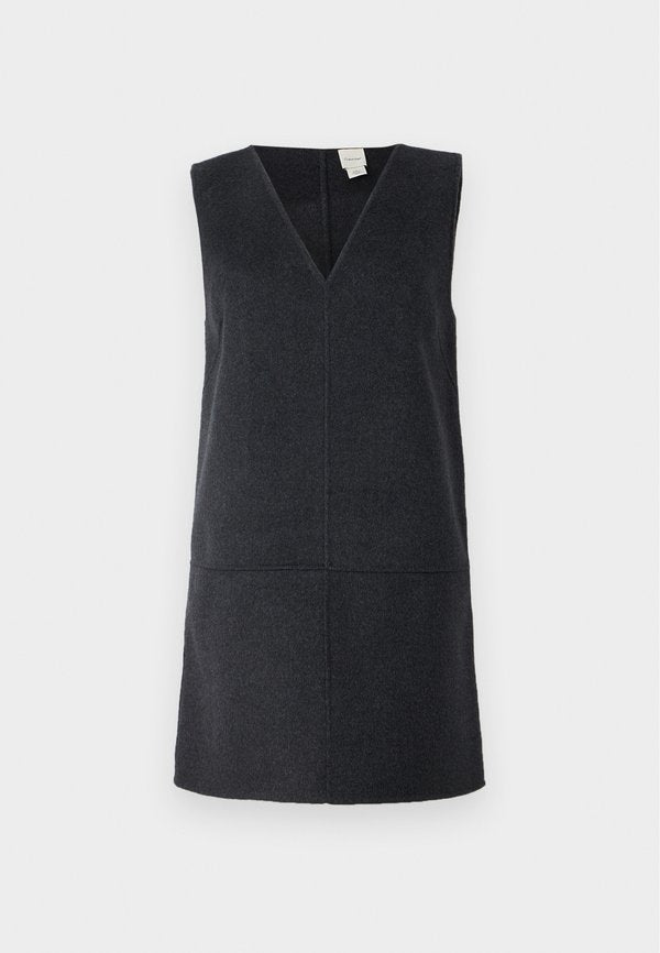 Calvin Klein DOUBLEFACE V NECK MINI SHIFT