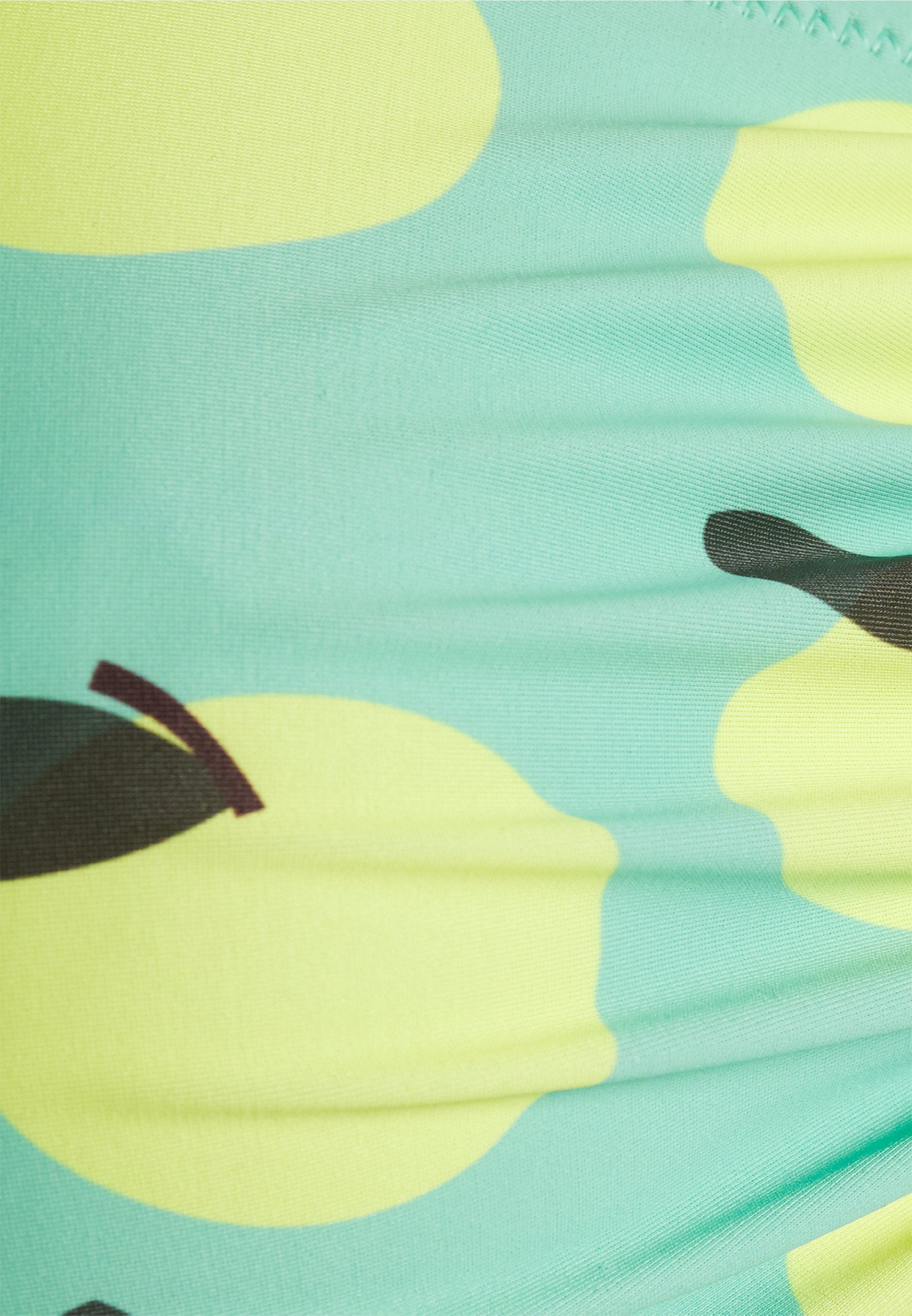 We Are We Wear RITA GATHERED FRONT CROP IN PRINT CURVE