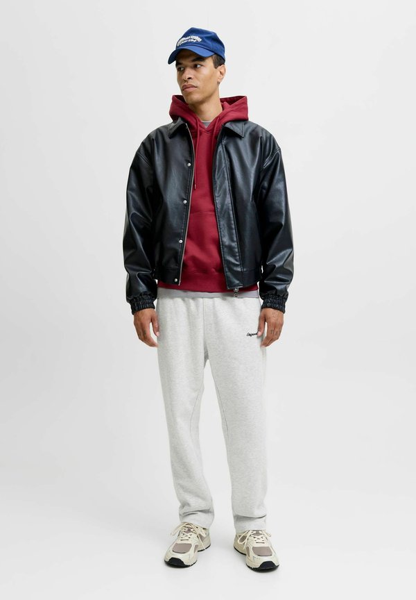 Jack & Jones Relaxed Fit - Tracksuit bottoms - white melange