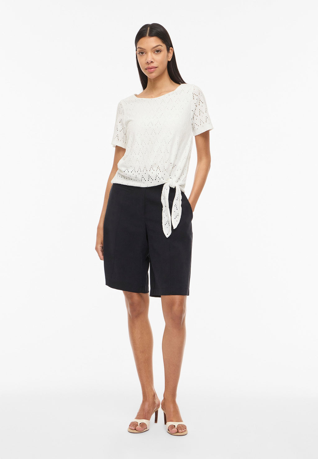 VILA Short Sleeved VIAMALINA Round neck
