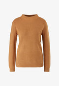 s.Oliver MIT STEHKRAGEN - Jumper - brown
