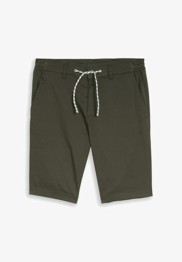 TOM TAILOR TOM TAILOR HOSEN & CHINO CHINO SHORTS MIT KORDELZUG - Shorts - deep leaf green