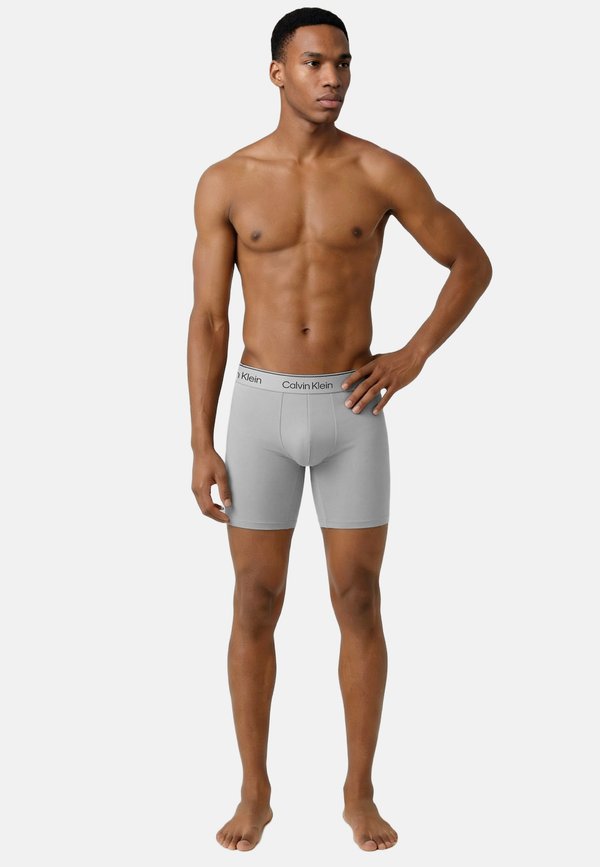 Calvin Klein 3 PACK - Boxer briefs - black w  silver haze wb silver