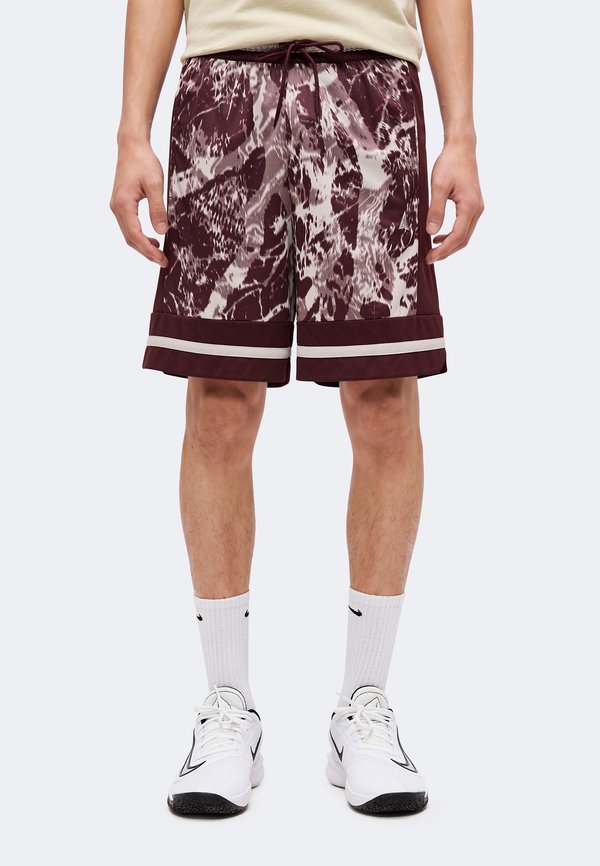 Nike Performance JA - Sports shorts - burgundy crush/metallic silver-coloured
