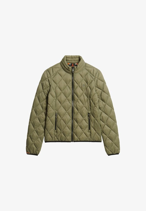 Superdry & Co DIAMOND QUILT FUJI LITE - Winter jacket - dusty olive green