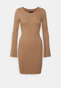 Even&Odd KNIT LOOSE FIT FLARED SLEEVES DRESS