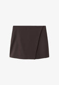 Mango A-line skirt - briwn