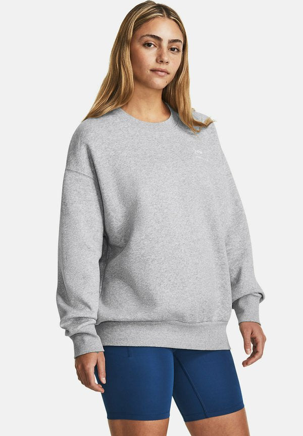 Under Armour ICON FLEECE - Sweatshirt - mod gray light heather