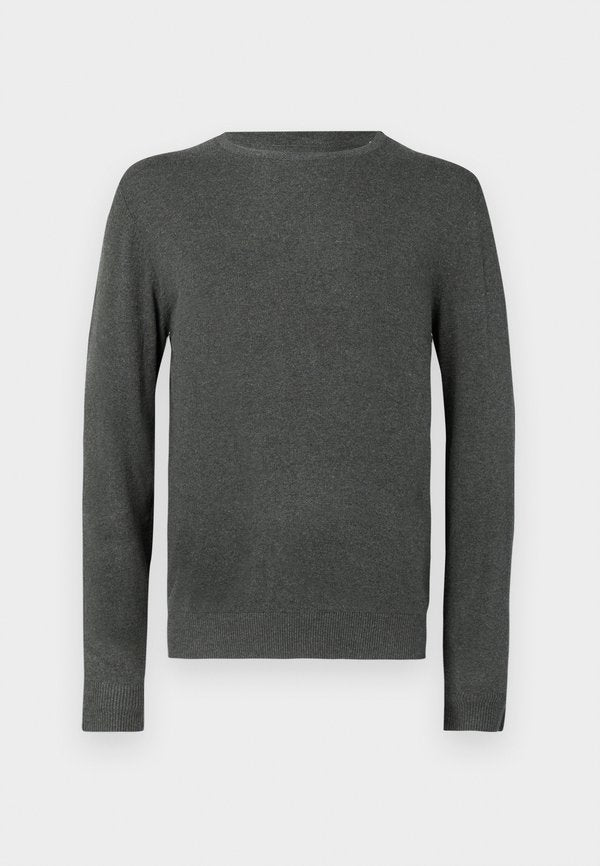 Jack & Jones Knitted Plain Knitted - Jumper - dark grey