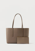 Calvin Klein FOIL LOGO TOTE POUCH - Tote bag - desert taupe