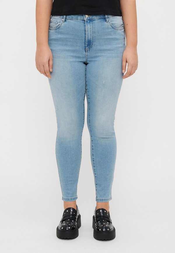 Vero Moda Curve VMPHIA High rise Slim Fit - Jeggings - light blue denim