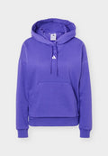 adidas Sportswear ESSENTIALS SMALL LOGO FEEL COZY HOODIE - Hoodie - pure purple/white