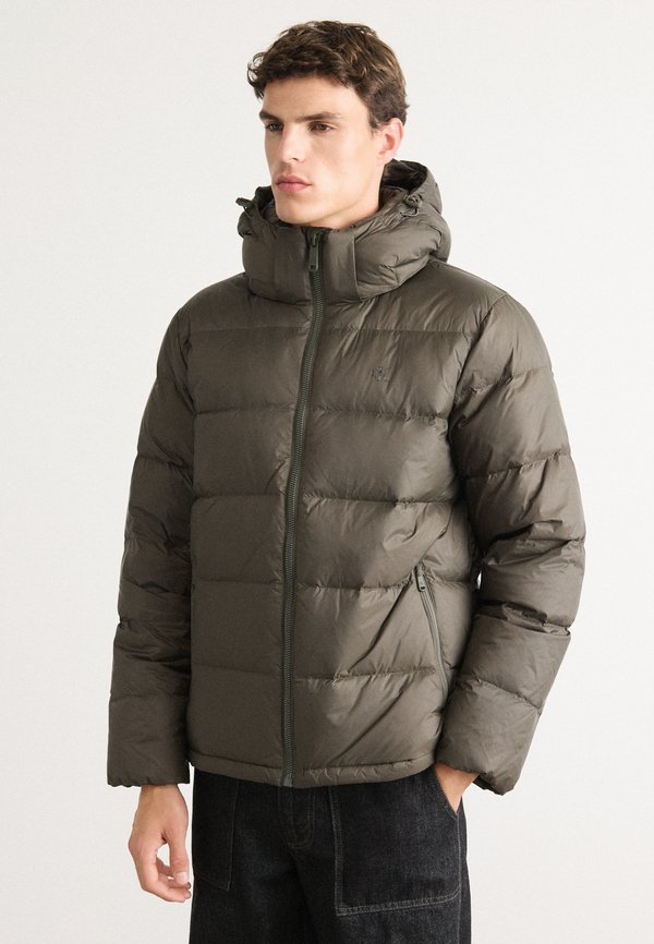 Calvin Klein Jeans LS NYLN ZP OFF HD DW - Down jacket - beluga