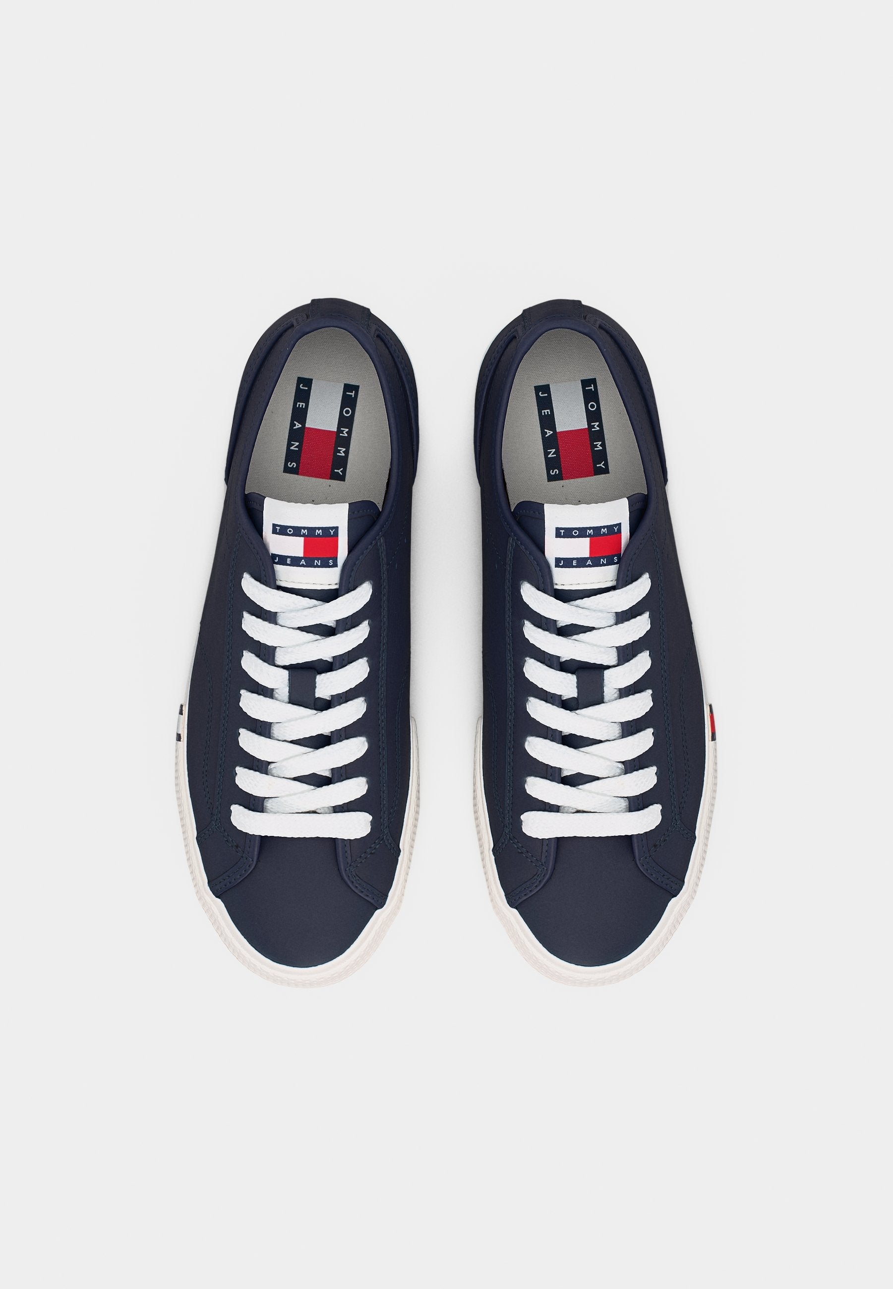 Tommy Jeans ARCHIVE FLAG STRIPE LEATHER TRAINERS