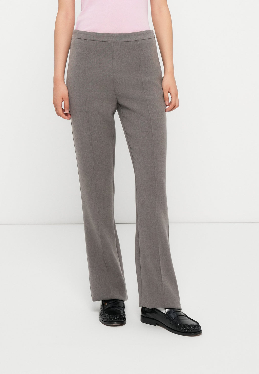 PRESSED CREASE KICK FLARE TROUSERS Media 3