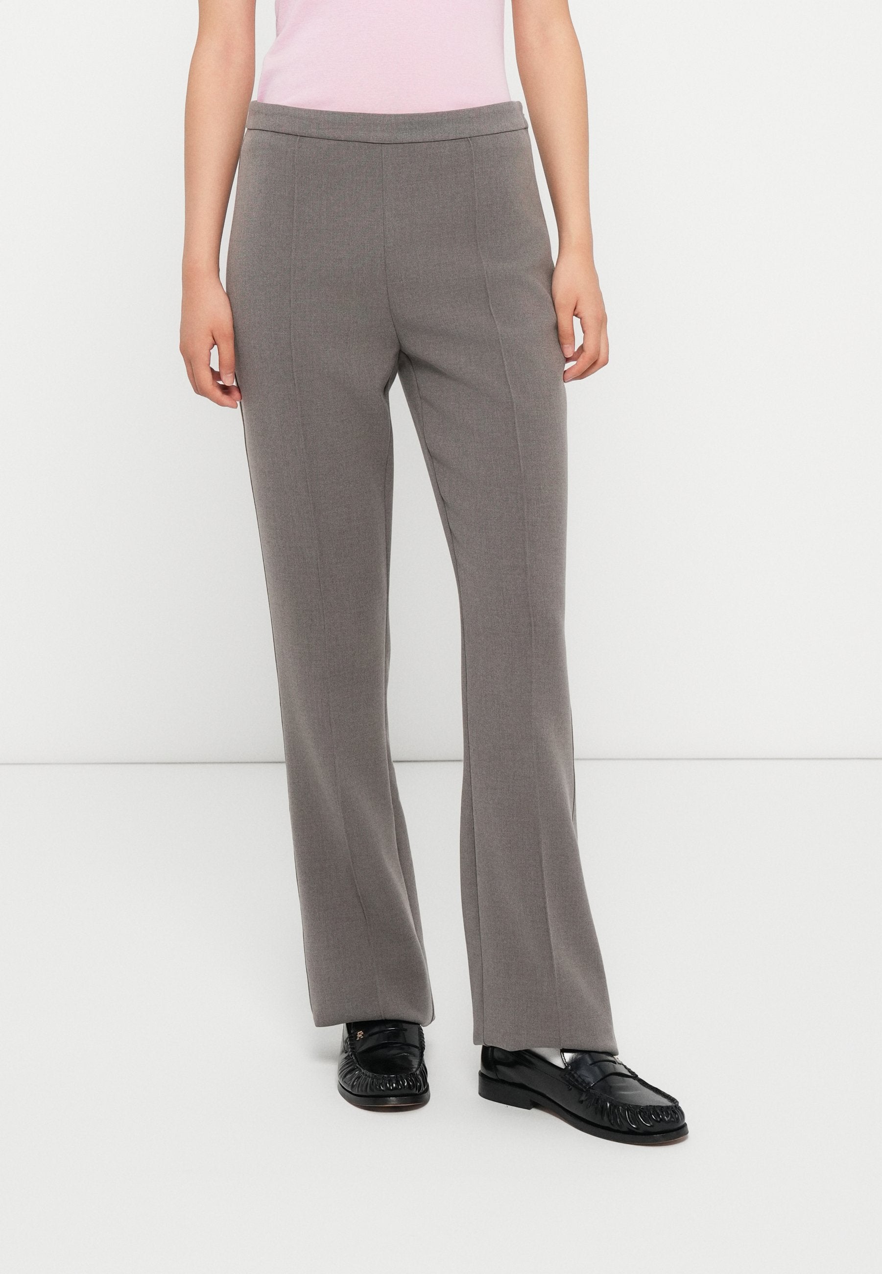 PRESSED CREASE KICK FLARE TROUSERS Media 3