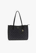 Guess NOELLE II TECH TOTE - Tote bag - coal logo