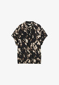 TOM TAILOR MIT MUSTER - Button-down blouse - blurry animal design