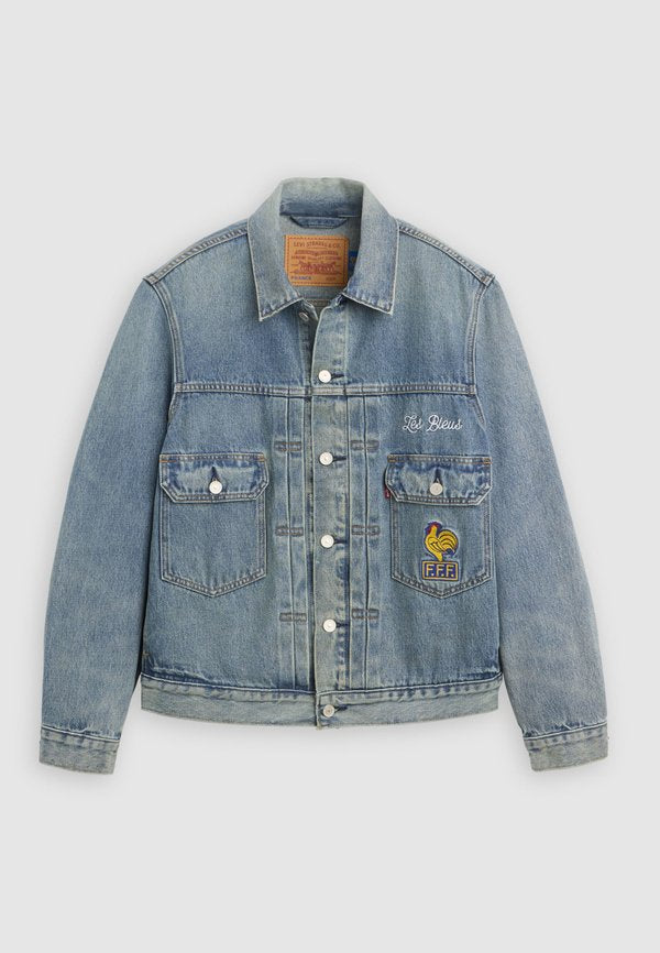 Levi's® FOOTBALL TYPE II TRUCKER - Denim jacket - blue denim