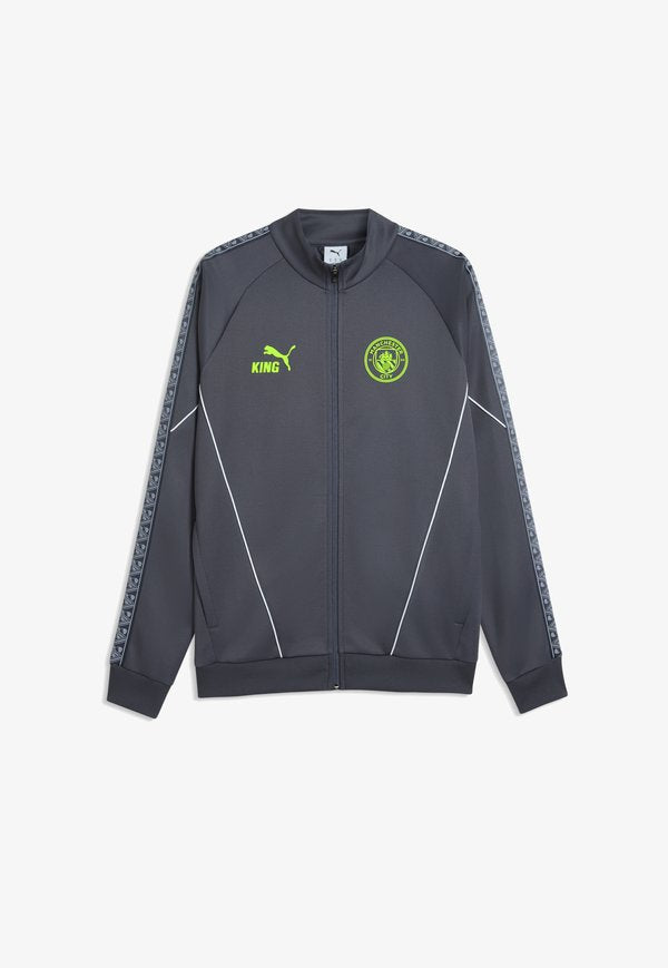 Puma MANCHESTER CITY FC KING ANTHEM - Training jacket - galactic gray-pro green