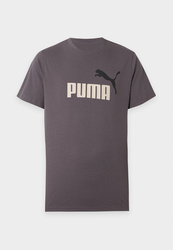 Puma LOGO TEE - Print T-shirt - moody gray