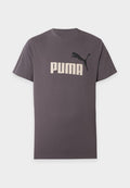 Puma LOGO TEE - Print T-shirt - moody gray