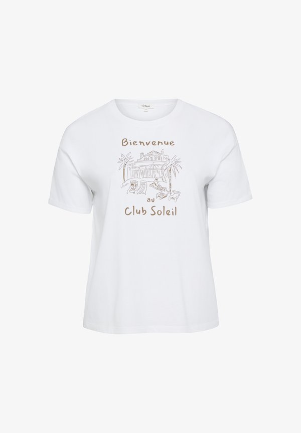 s.Oliver T-SHIRT - Print T-shirt - weiß