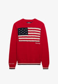 Superdry & Co ATHLETIC ESSENTIALS AMERICANA FLAG CREW - Jumper - varsity red