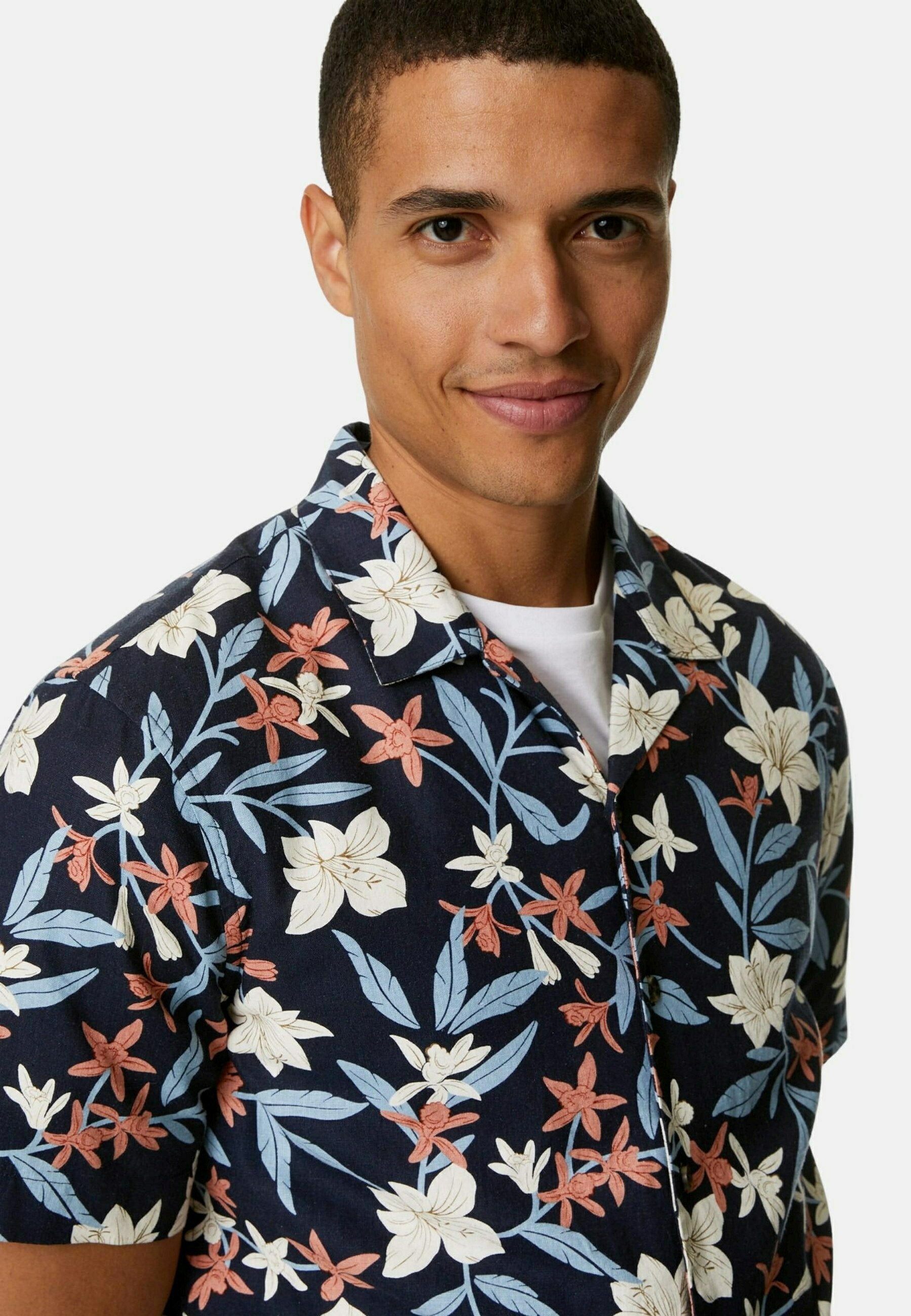 Marks & Spencer EASY IRON HAWAIIAN PRINT