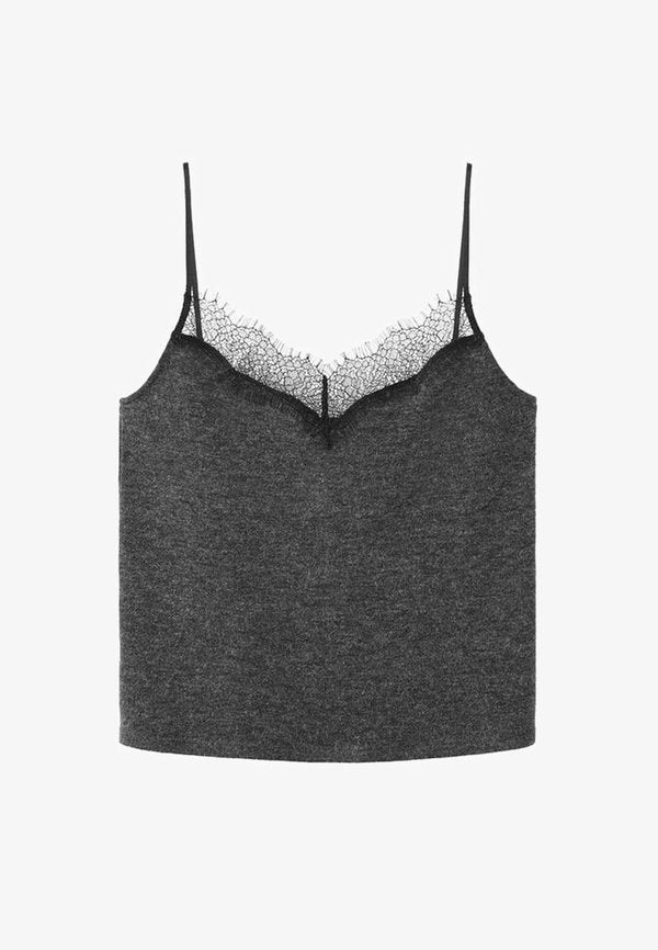 Mango Top - mottled dark grey